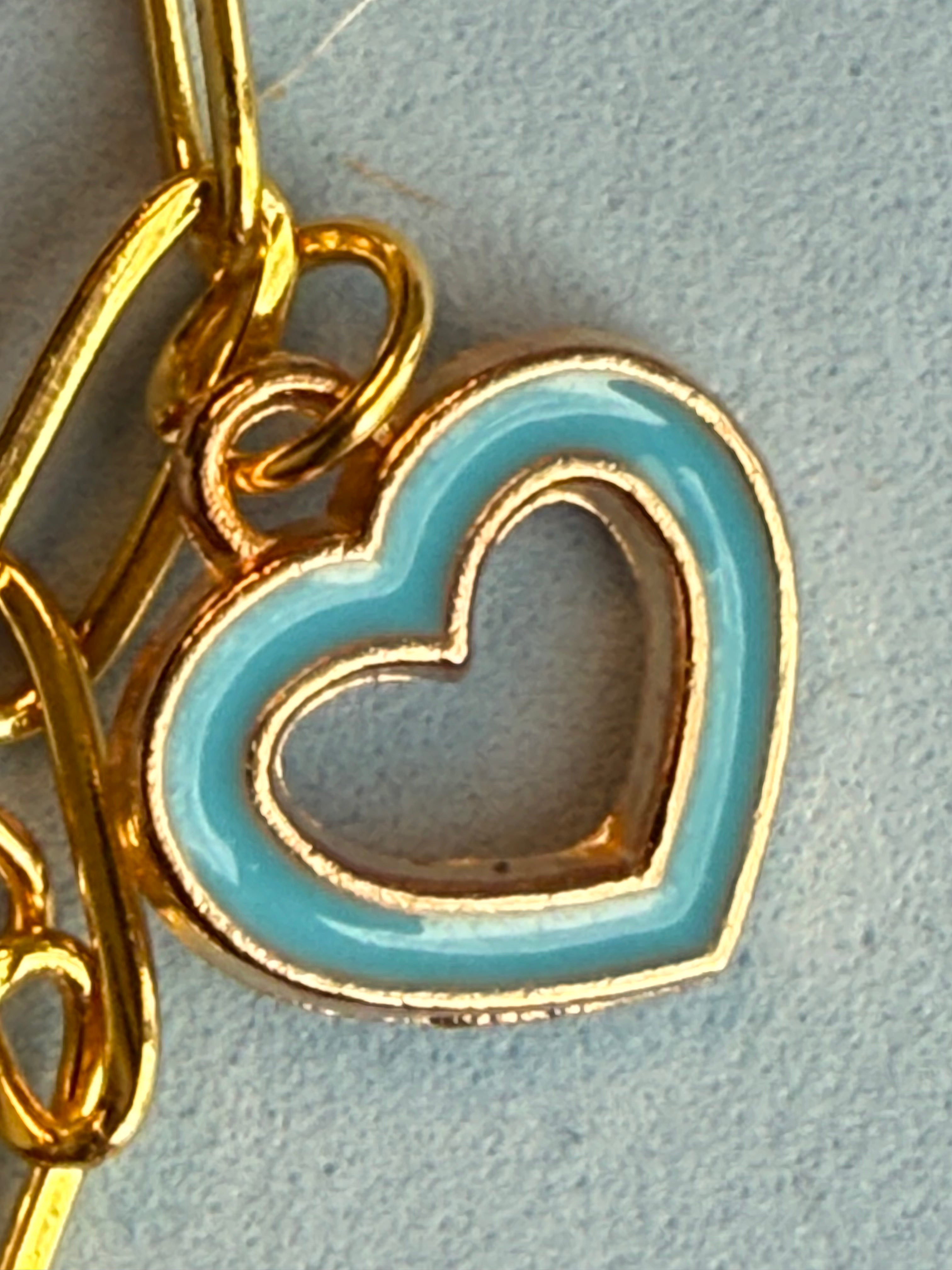Rainbow Hearts Charm